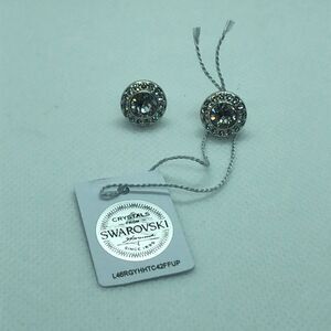 💛 Nic & Syd White Crystal Earrings